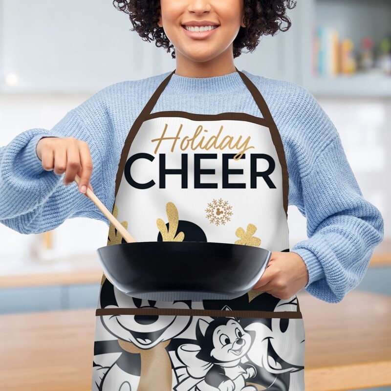 Mandil para adulto de Mickey &amp; Minnie - Holiday Cheer