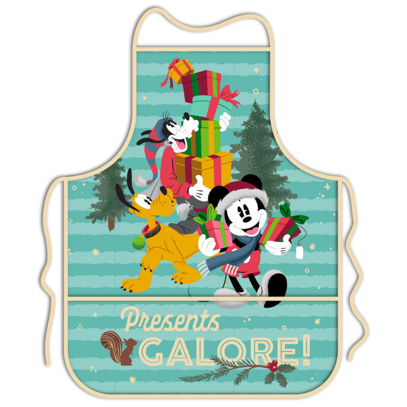 Mandil para adulto de Mickey y Amigos - Navidad