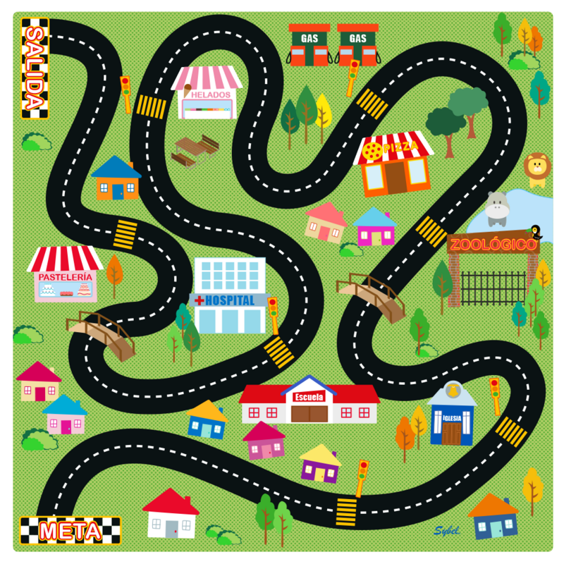 Tapete Pista (140 x 140 cm)