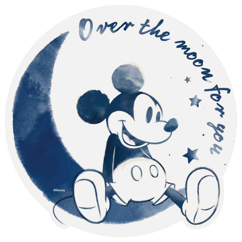 Tapete Mickey Moon (140 cm de diametro)