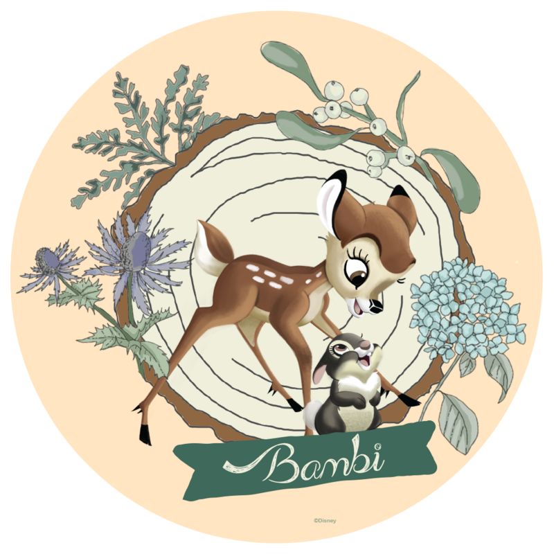 Tapete de juegos Bambi Flores (140 cm de diametro)