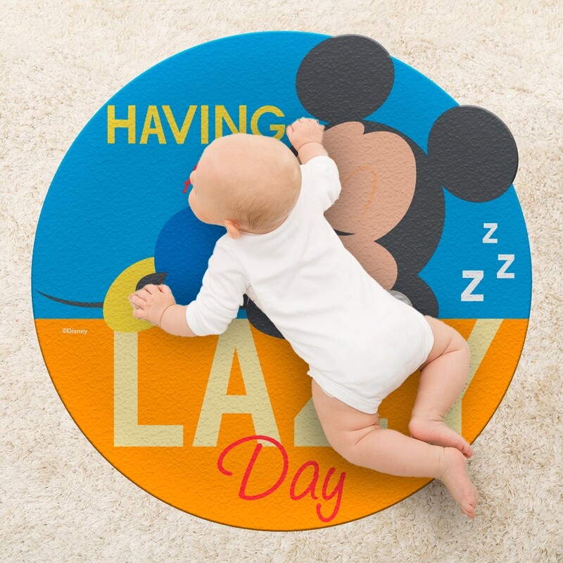 Tapete Mickey Lazy (140 cm de diametro)