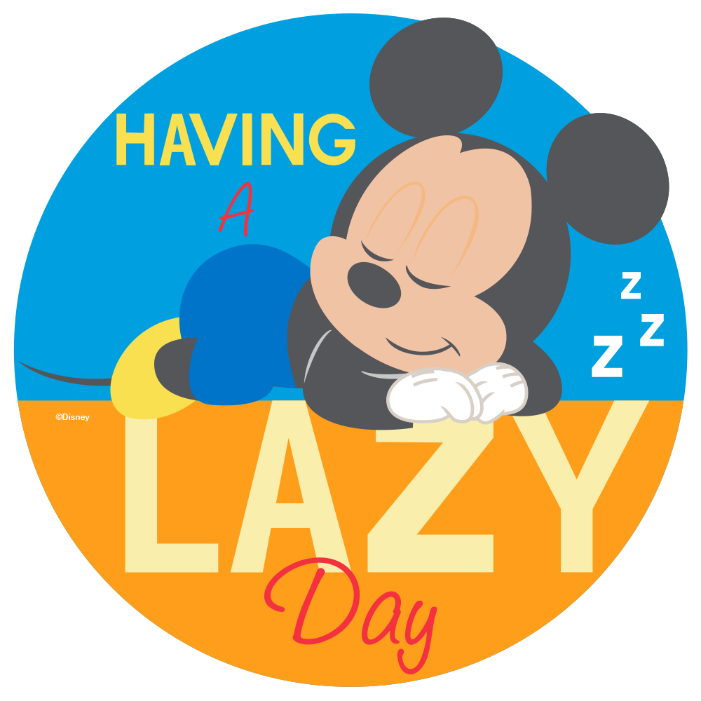 Tapete Mickey Lazy (140 cm de diametro)