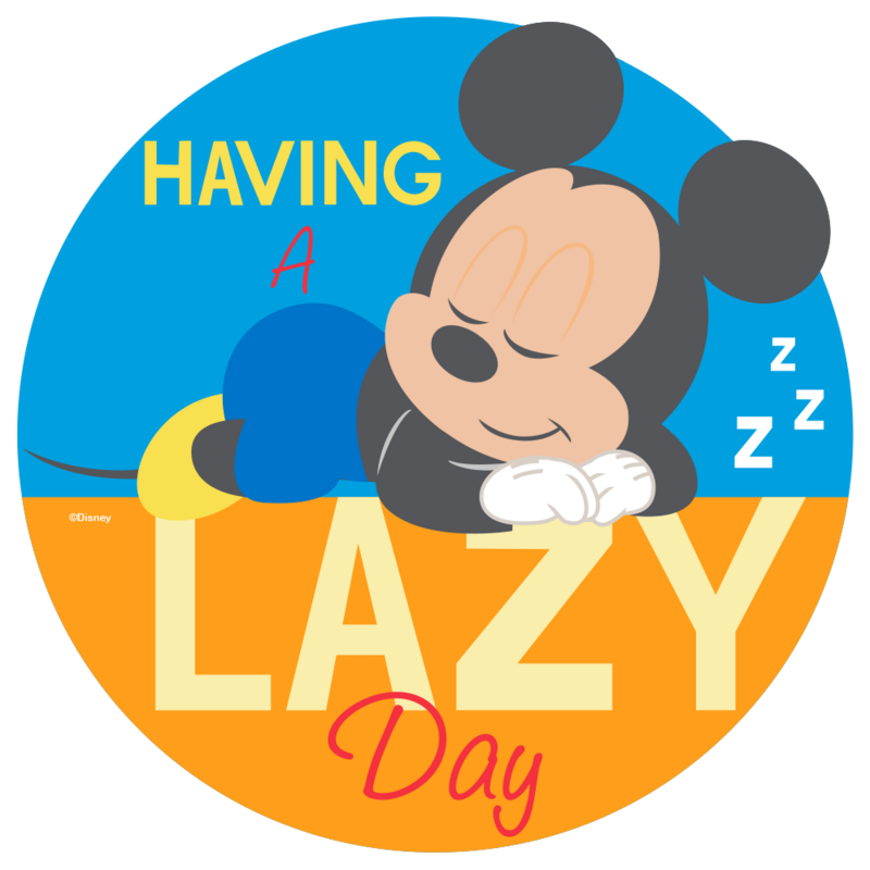 Tapete Mickey Lazy (140 cm de diametro)