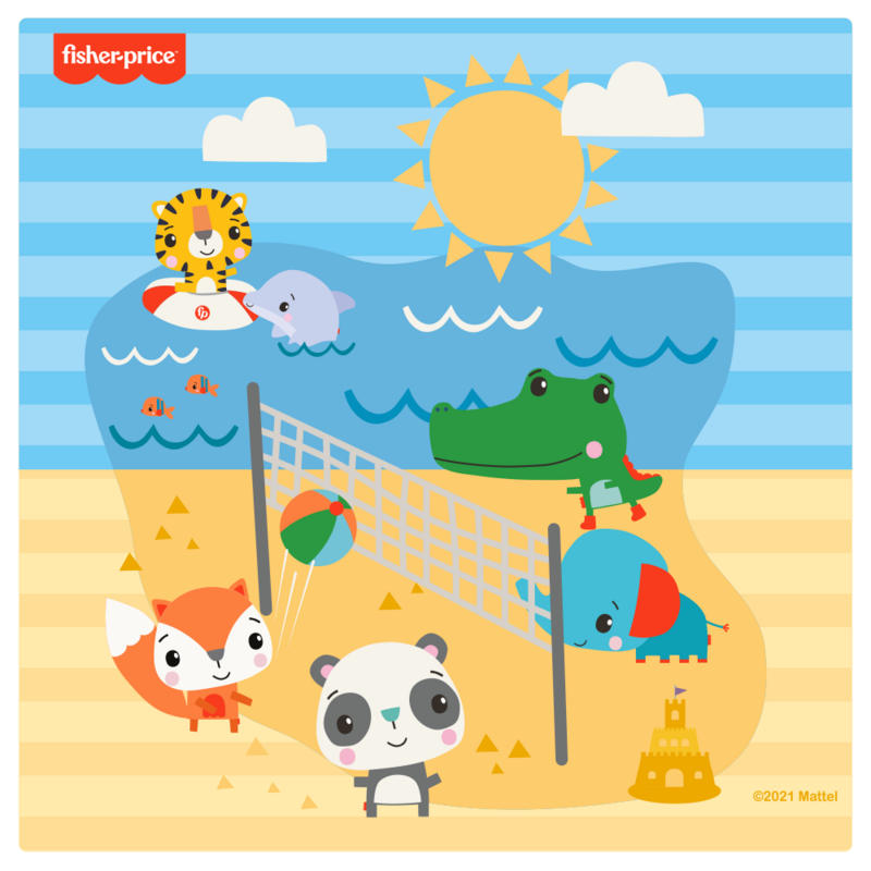 Tapete de juegos Fisher Price de Playa (140 x 140 cm)