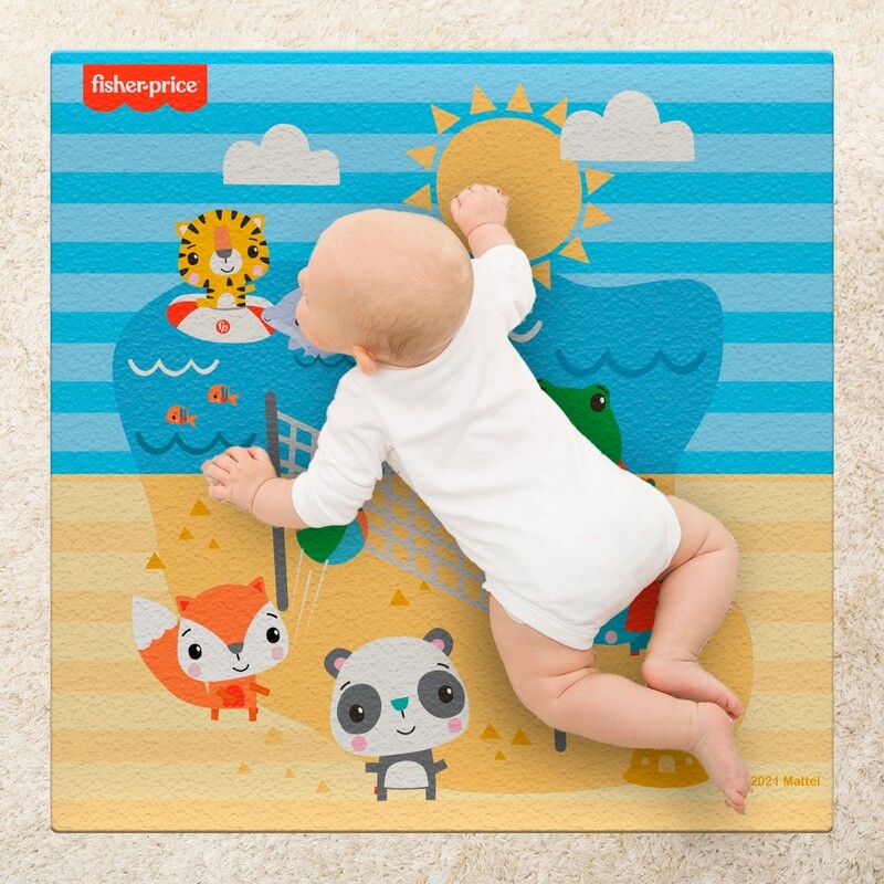 Tapete de juegos Fisher Price de Playa (140 x 140 cm)