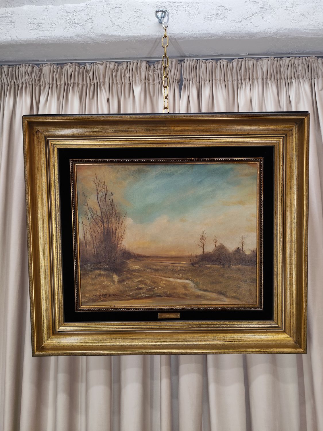 Ant drobės tapytas paveikslas