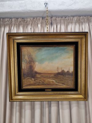 Ant drobės tapytas paveikslas