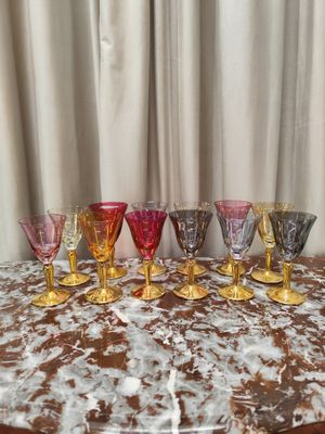 Murano stiklo taurelių komplektas