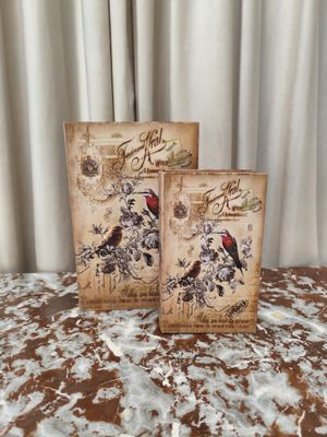 Medinių dėžučių komplektas