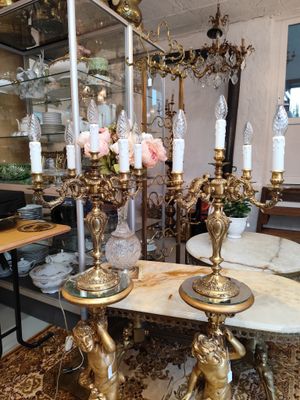 Du beveik vienodi šviestuvai