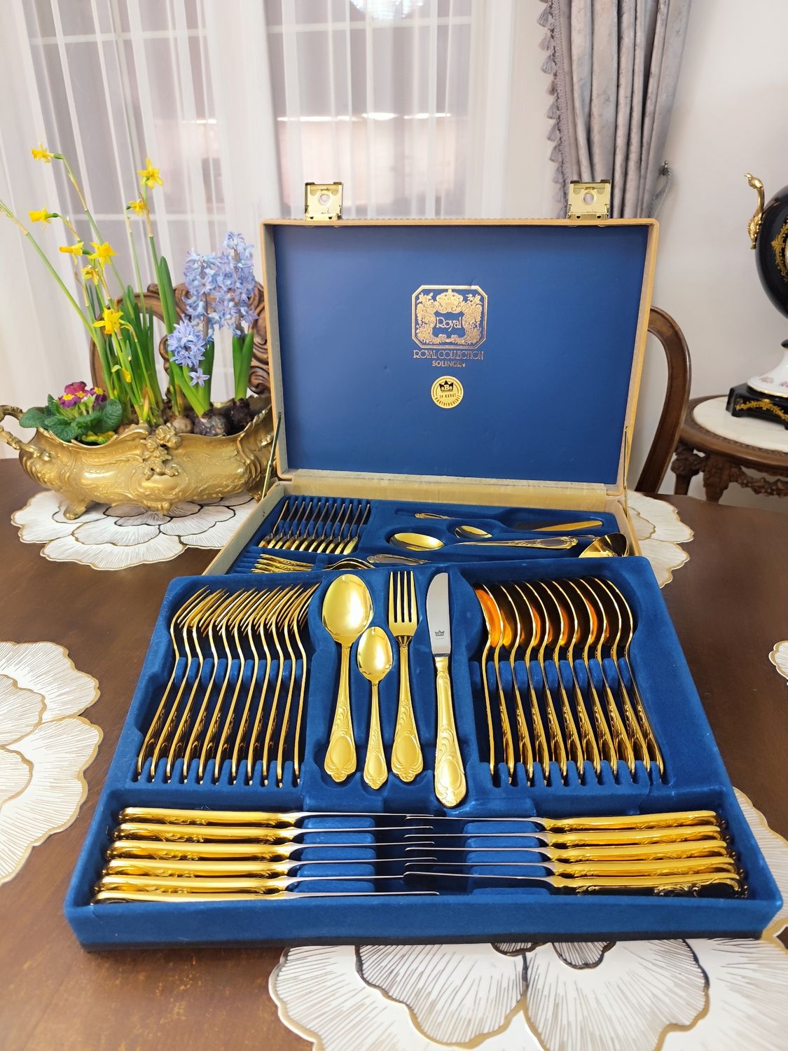 Paauksuoti stalo įrankiai "SBS Solingen" 12- ai asmenų