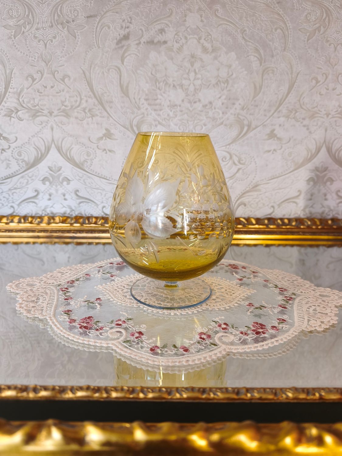 Krištolinis indas / taurė / vaza