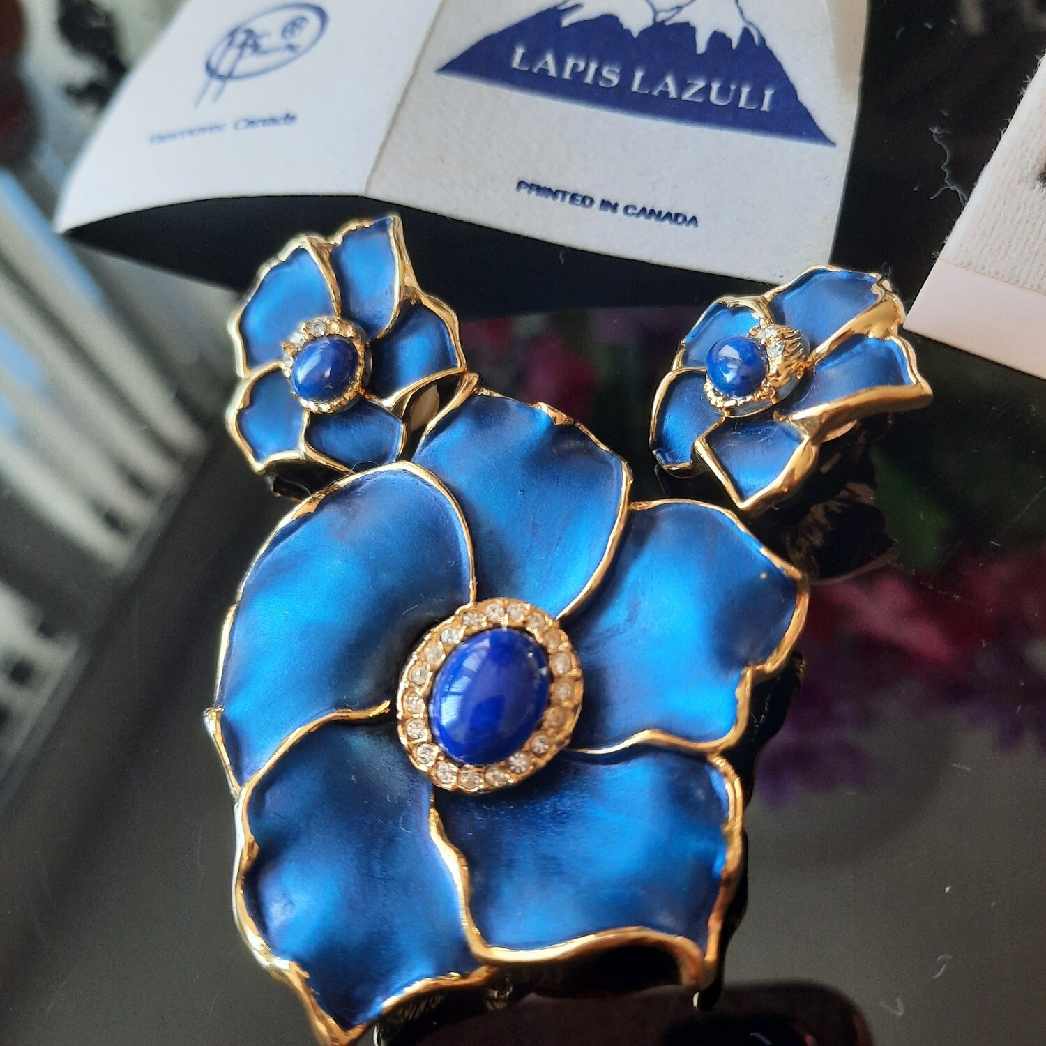 Pan Pacific's Lapis Lazuli Jewelry Set c. 1984