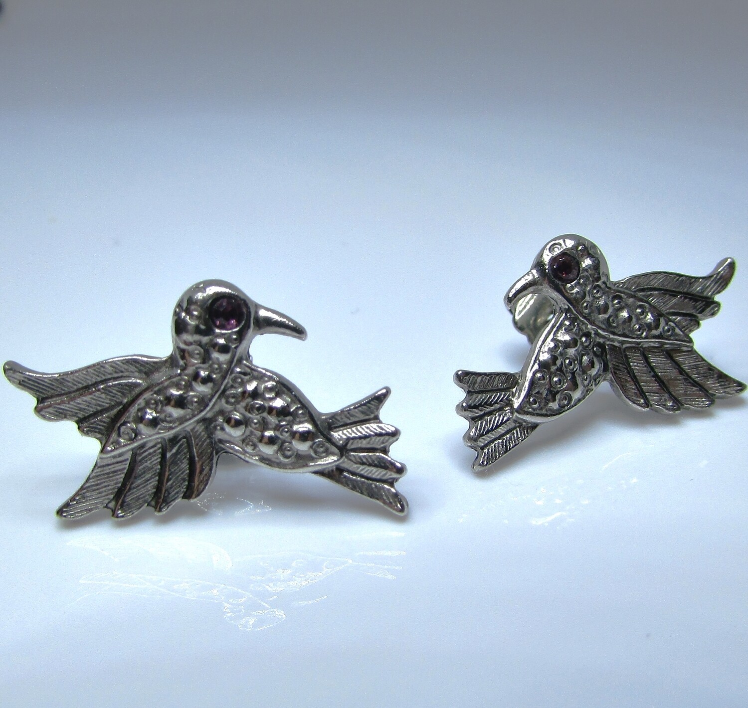 Avon's Marcasite Hummingbird Earrings c. 1990's