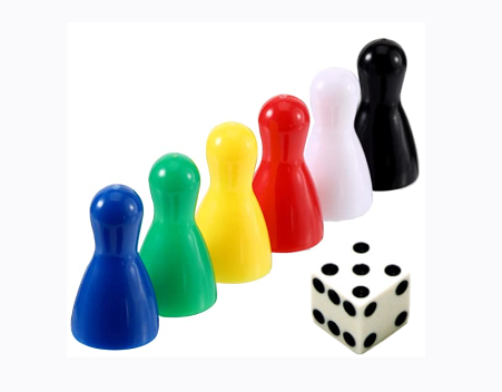 Extra Game Pieces and Die