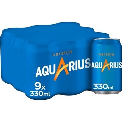 Aquarius Naranja 9x330ml