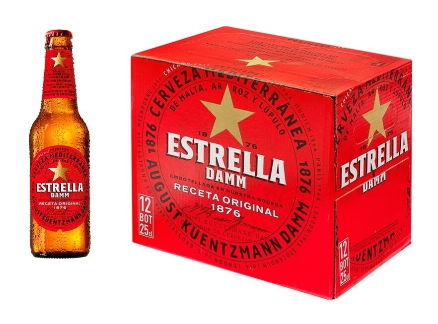 Cerveza Estrella Damm bot. 12x250ml