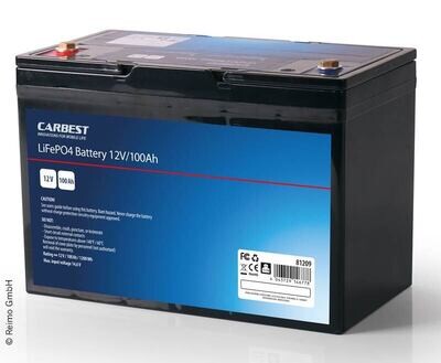 Carbest LiFePo4 Batterie 100 Ah