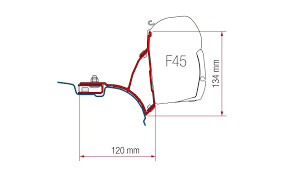 FIAMMA Adapter für Wandmarkise F45s VW T5/T6 Fixpunkte
