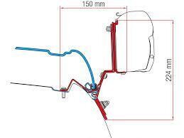 Fiamma Adapter F45S Kit Multirail Reimo VW T5/T6/6.1