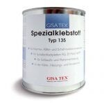 GISATEX®  Typ 135 mit Lösemittel. Professioneller Klebstoff mit hoher Ergiebigkeit für RG35 und THERMOISOCELL.
