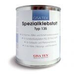 GISATEX® Typ 135 mit Lösemittel. Professioneller Klebstoff mit hoher Ergiebigkeit für RG35 und THERMOISOCELL.