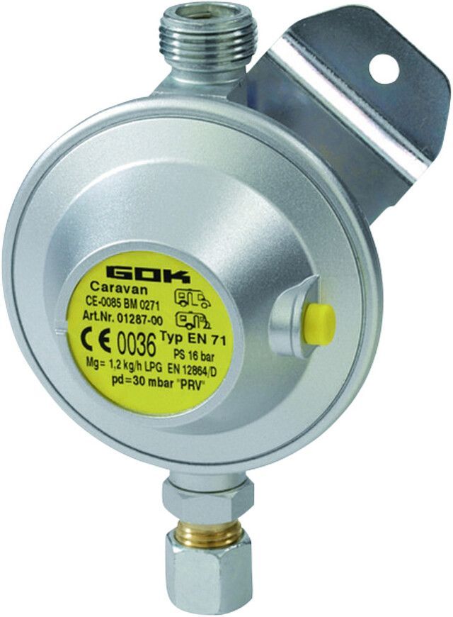 GOK Caramatic BasicOne Niederdruckregler, RVS 8, 1,2 kg/h, ohne Manometer