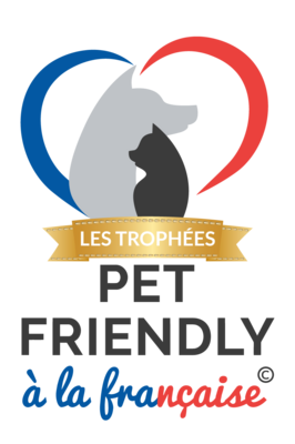 Vitrophanie ou Sticker Lauréat des Trophées Pet Friendly à la française !