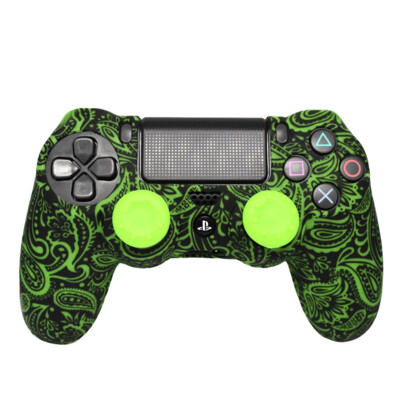 PS4 Controller Hoesje Green Leaves