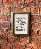 Austin Minis Framed Classic Car Art