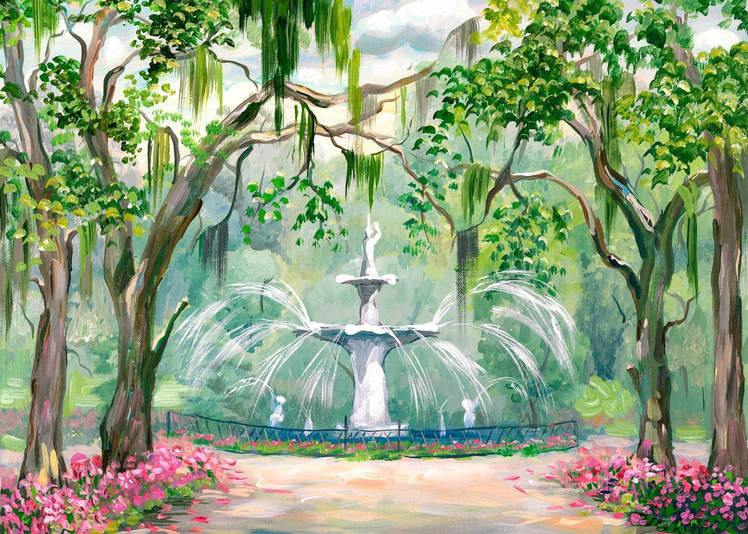 Forsyth Park day time   Savannah GA