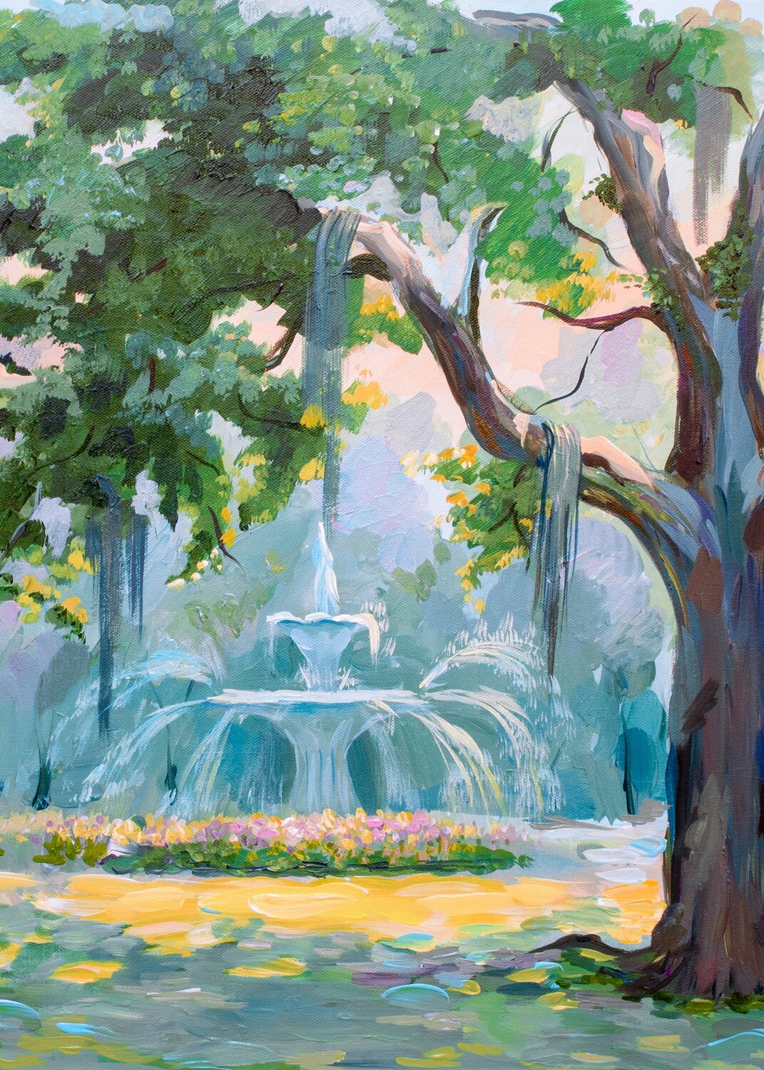Morning in Forsyth Park. Savannah GA