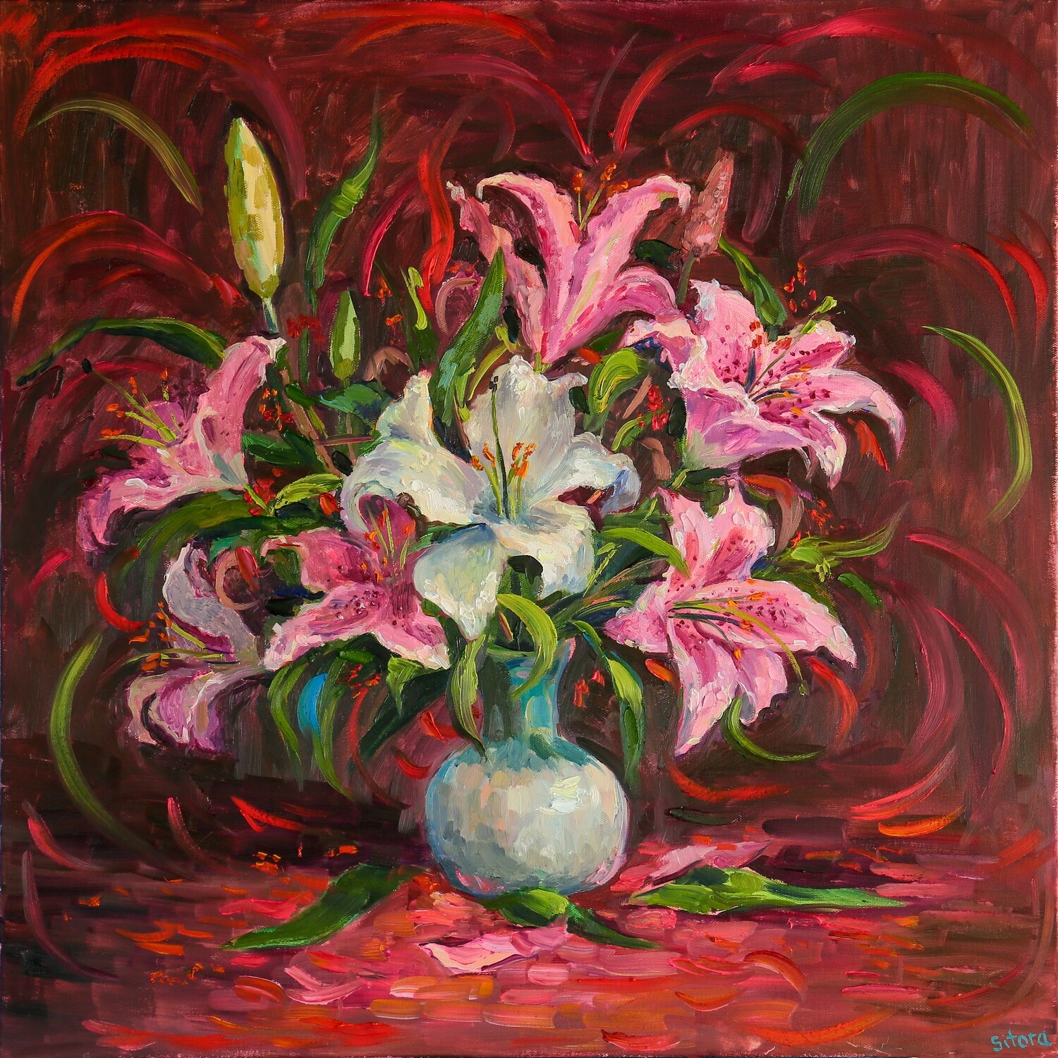 Pink tiger lily