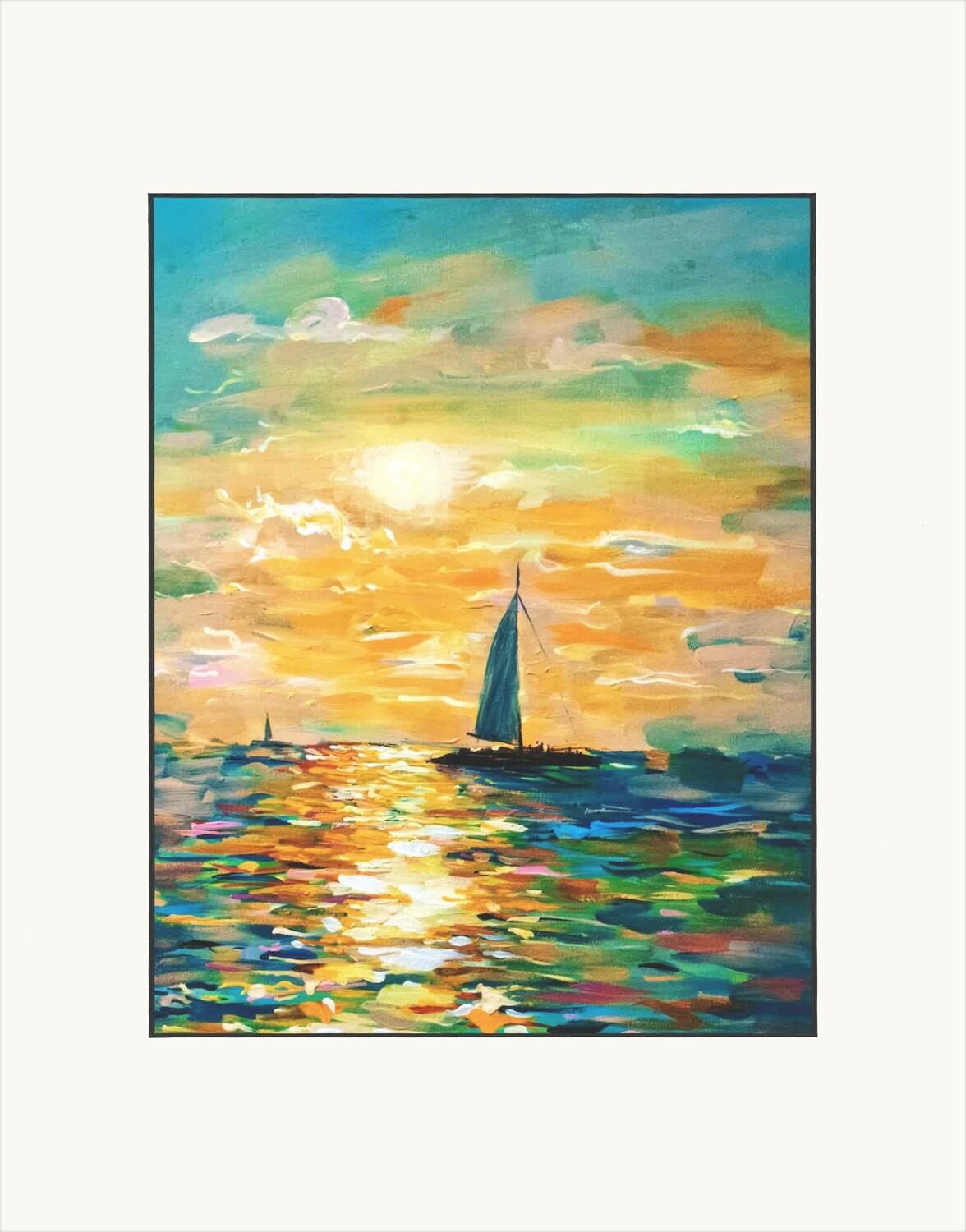 Print Sunset in Mallory Square, Key West Florida.