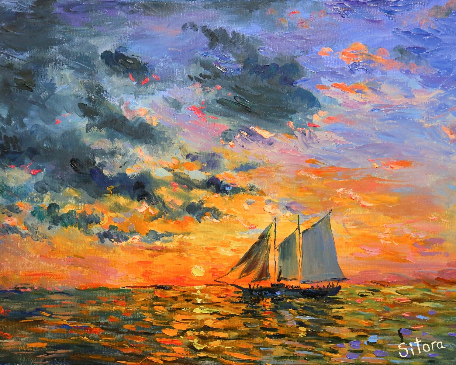 Sunset in Mallory Square, Key West FL
