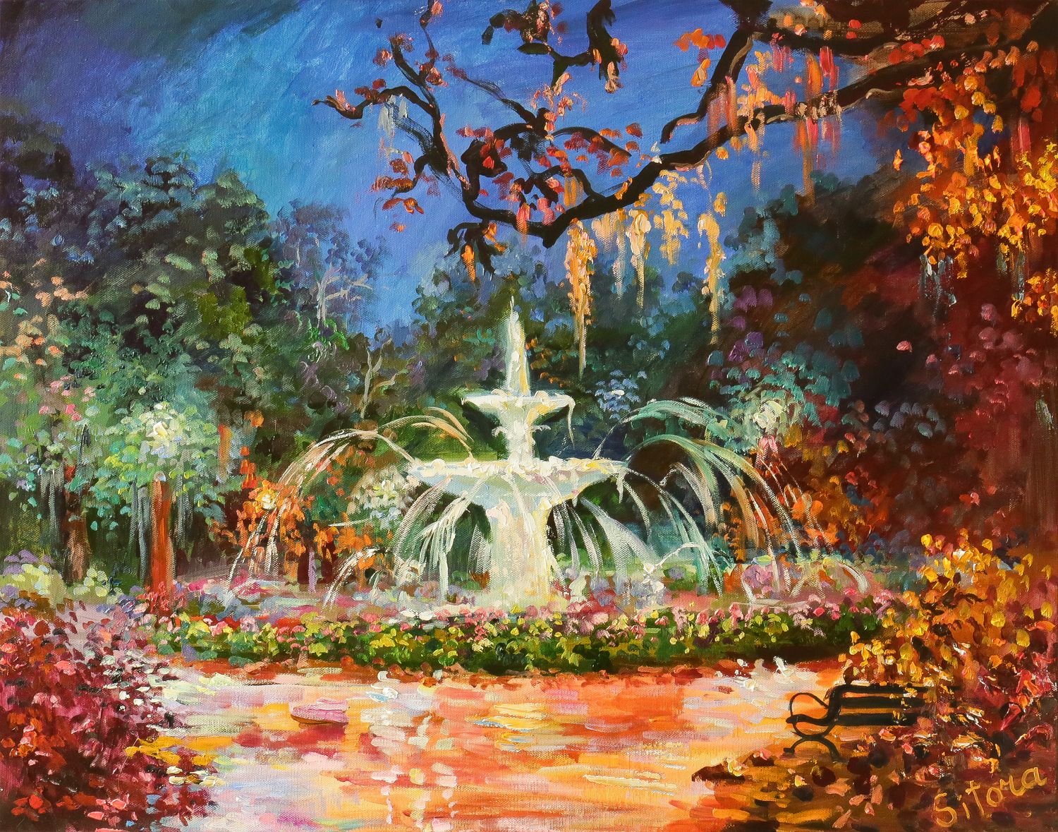 Print Forsyth Park, Savannah GA