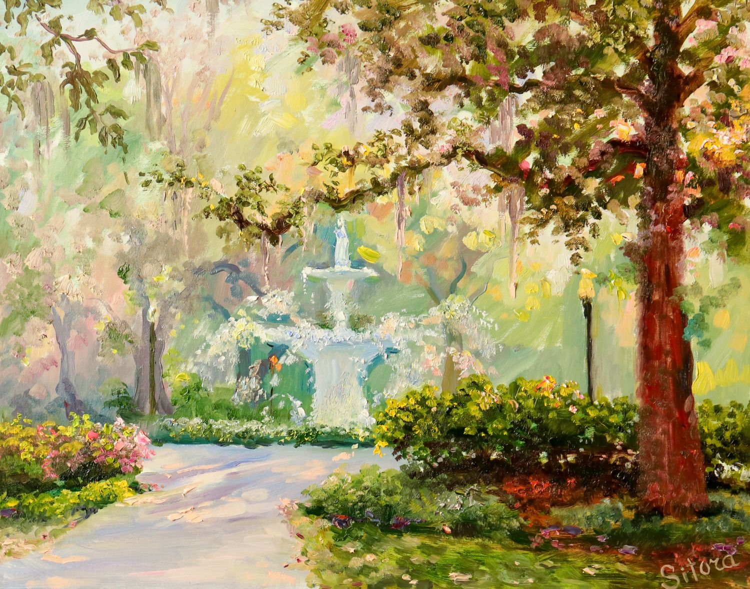 Print Forsyth Park, Savannah GA