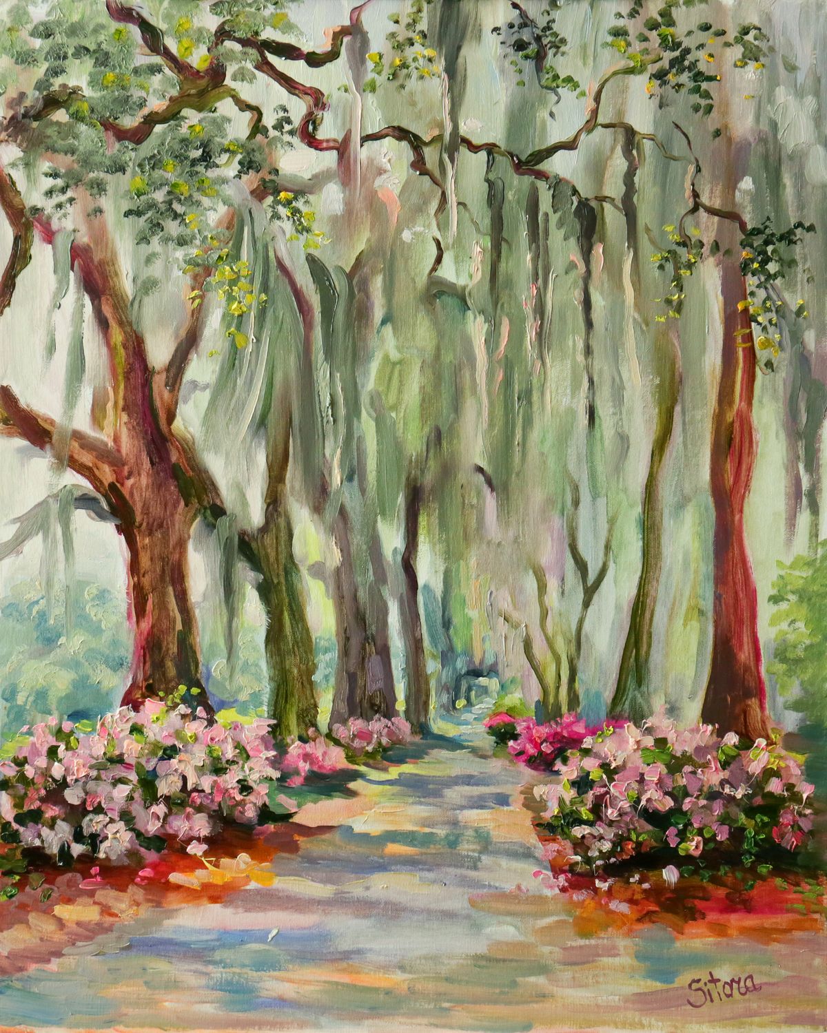 &quot;Azalea Trail in Savannah&quot; Savannah GA