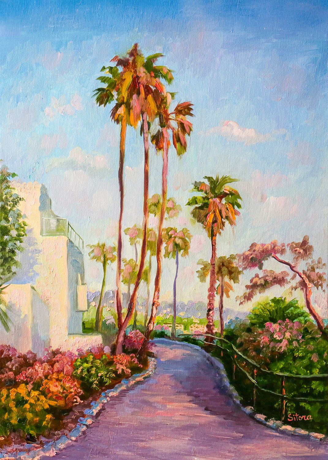 &quot;Path Through Heisler Park&quot; oil on Linen