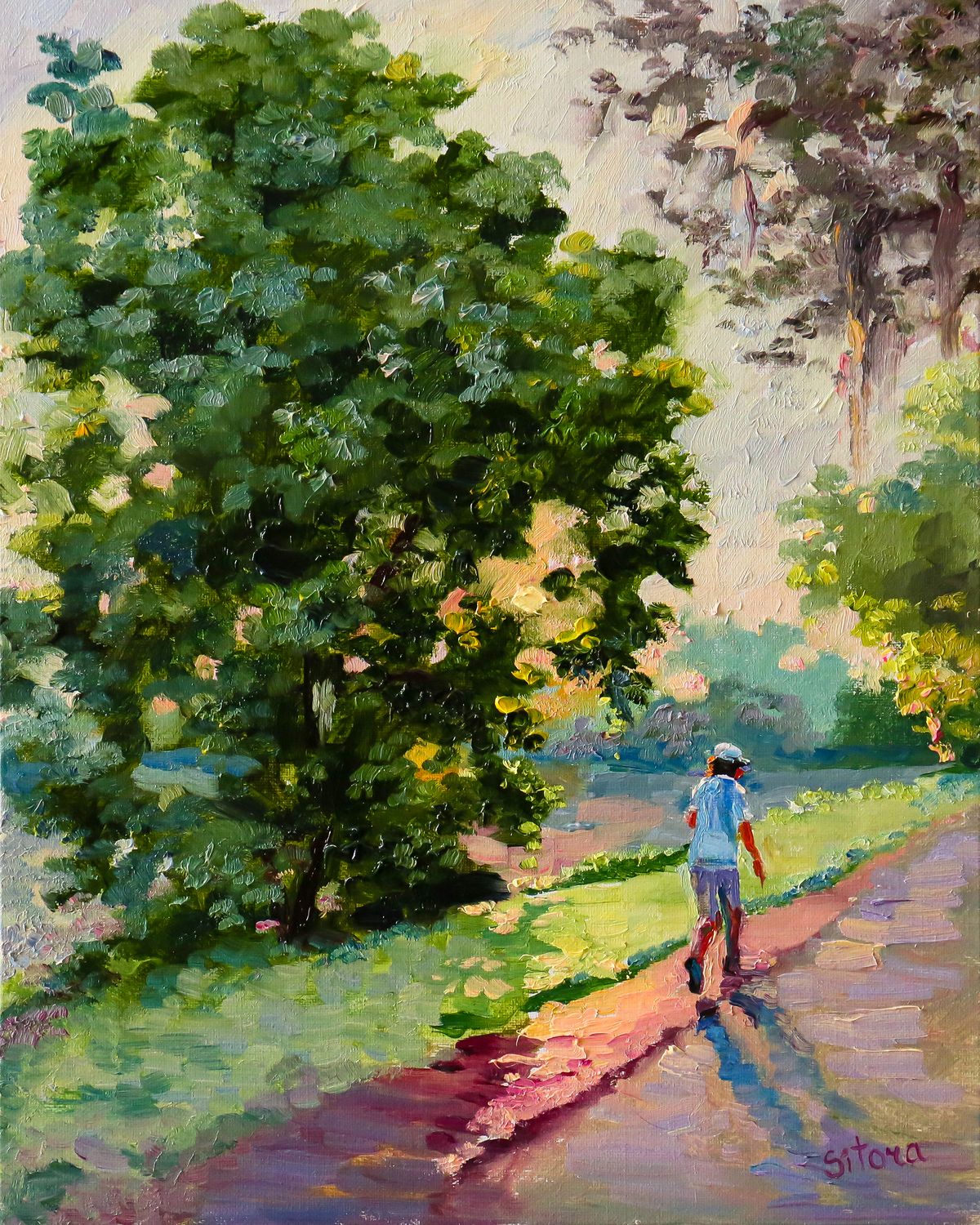 “Sunrise Walk by Mayer Lake, Savannah”