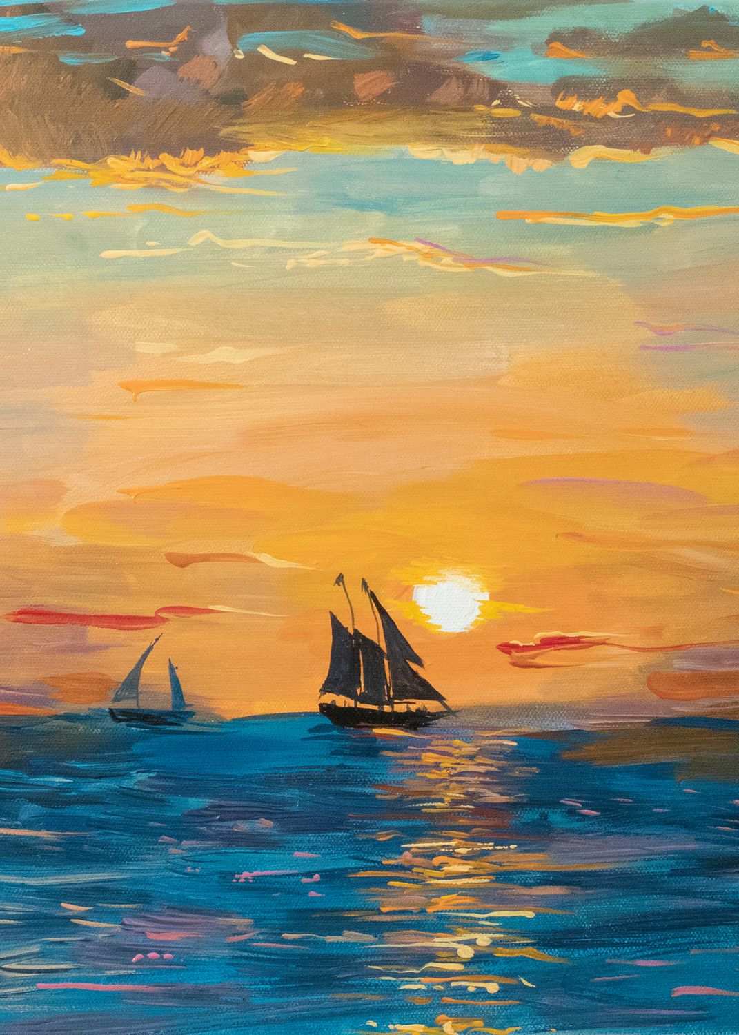 Print Sunset in Mallory Square, Key West