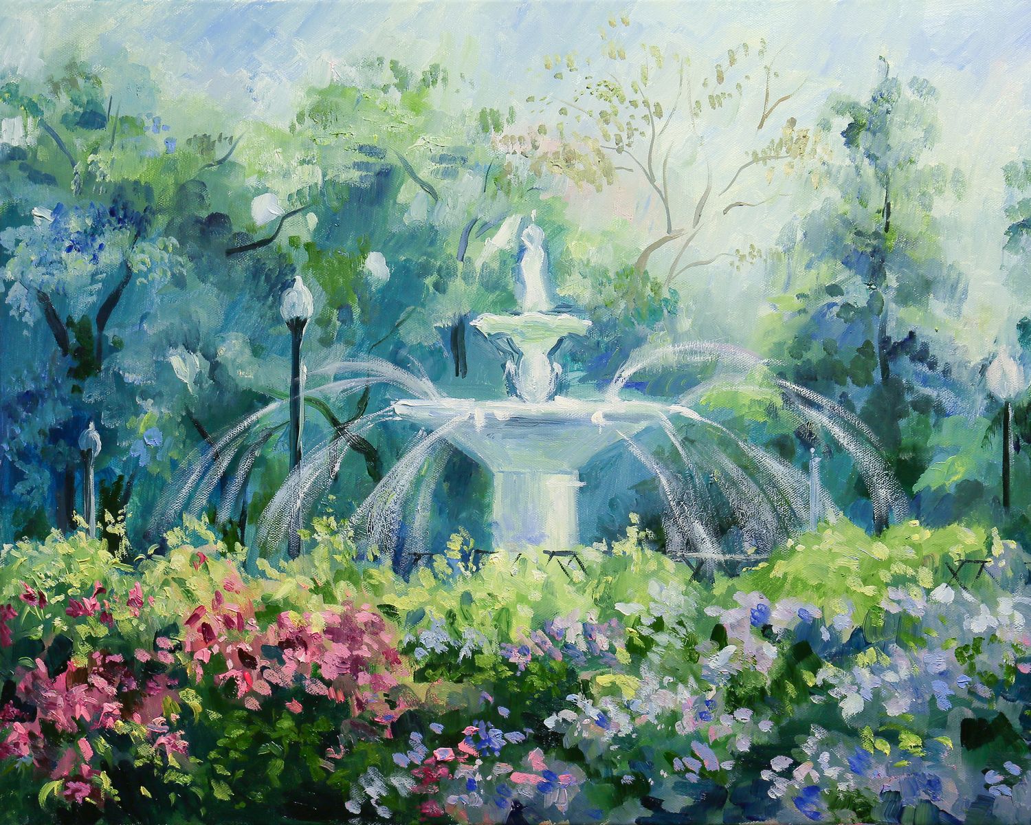 Print Forsyth Park, Savannah GA