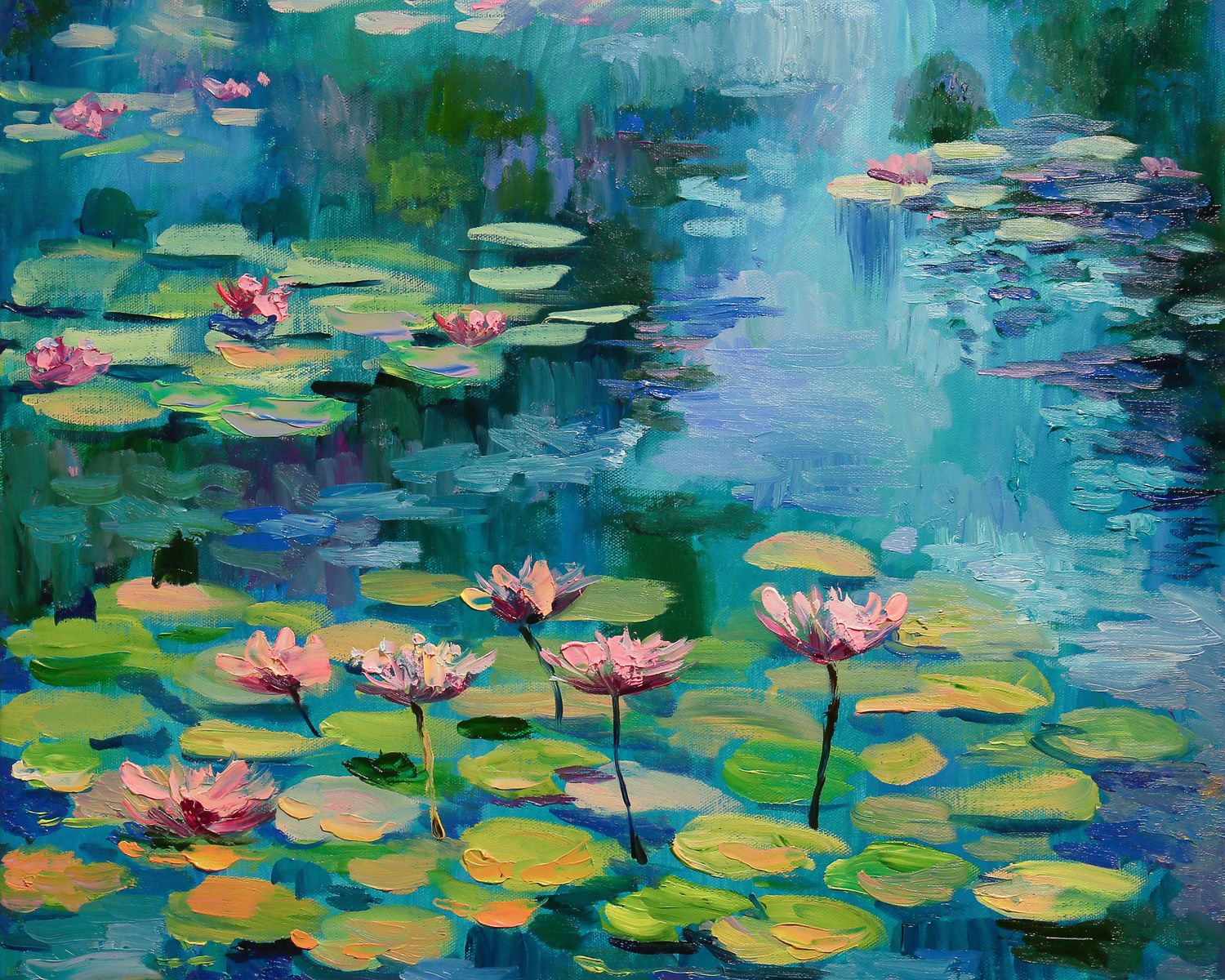 PRINT Water Lilies