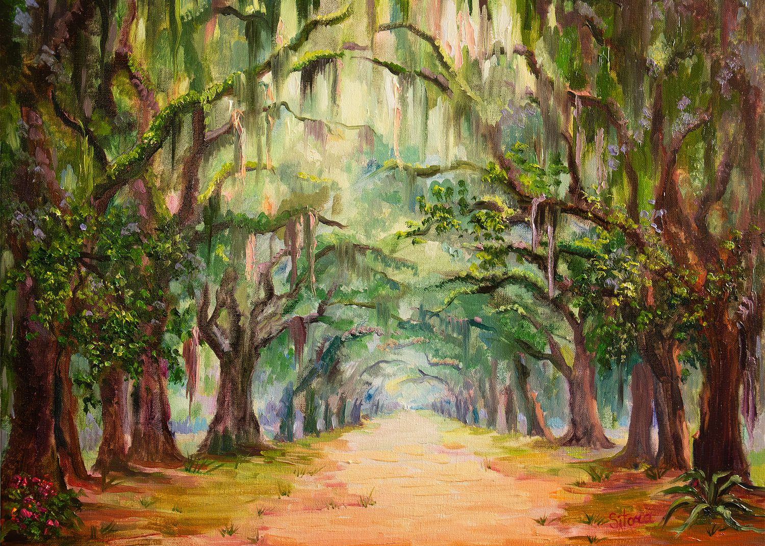 PRINT Wormsloe Historic Site Savannah Georgia