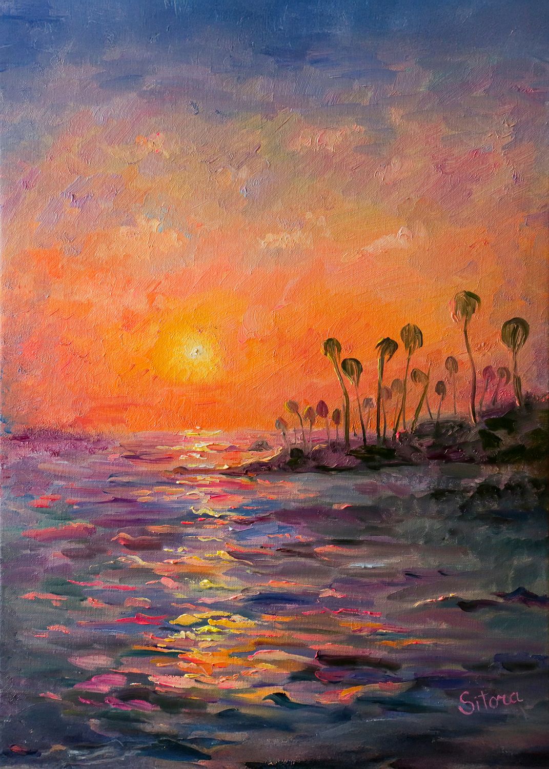 "Last Light on the Pacific"  Laguna Beach CA