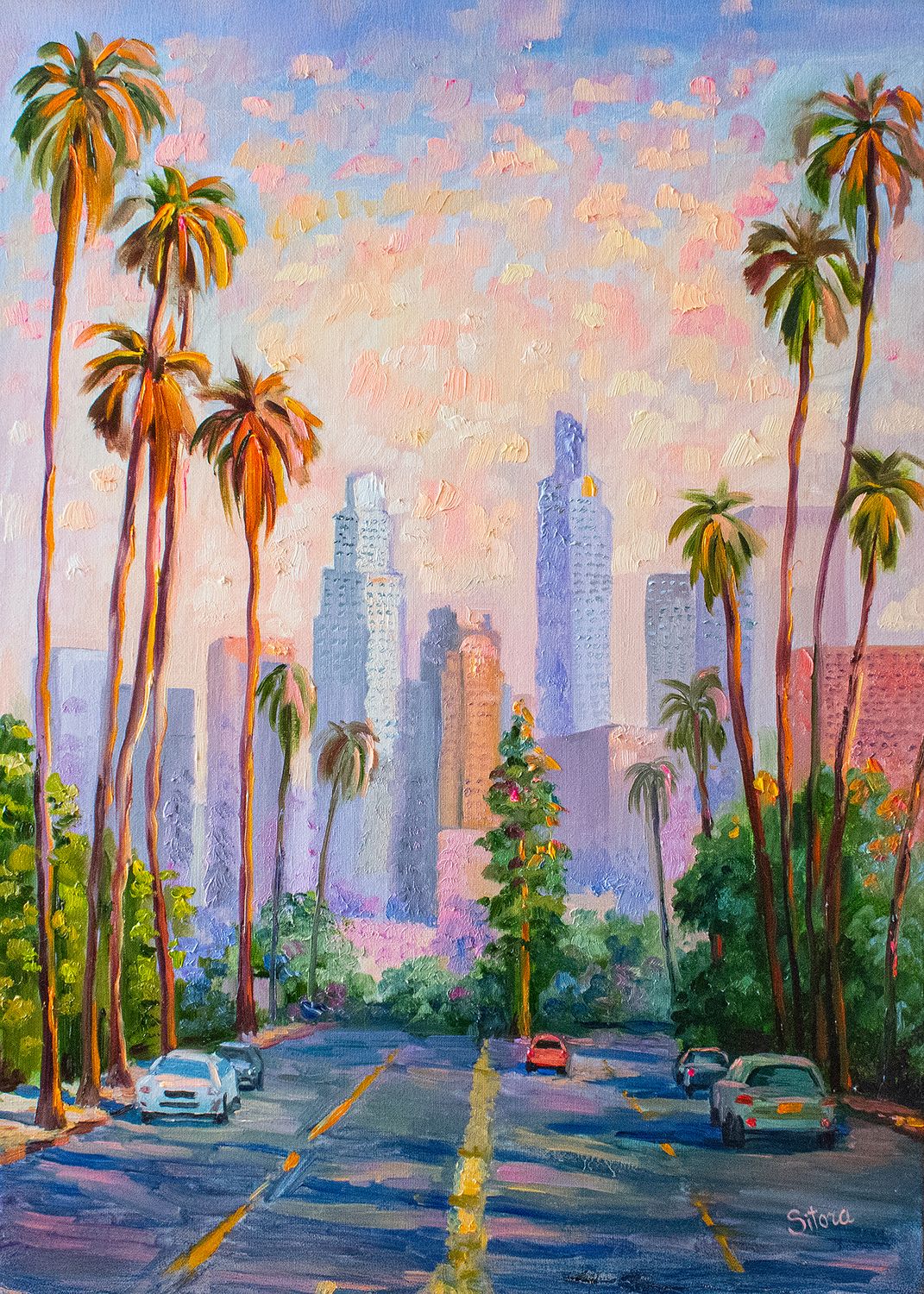 " Palms and Towers" Los Angeles CA