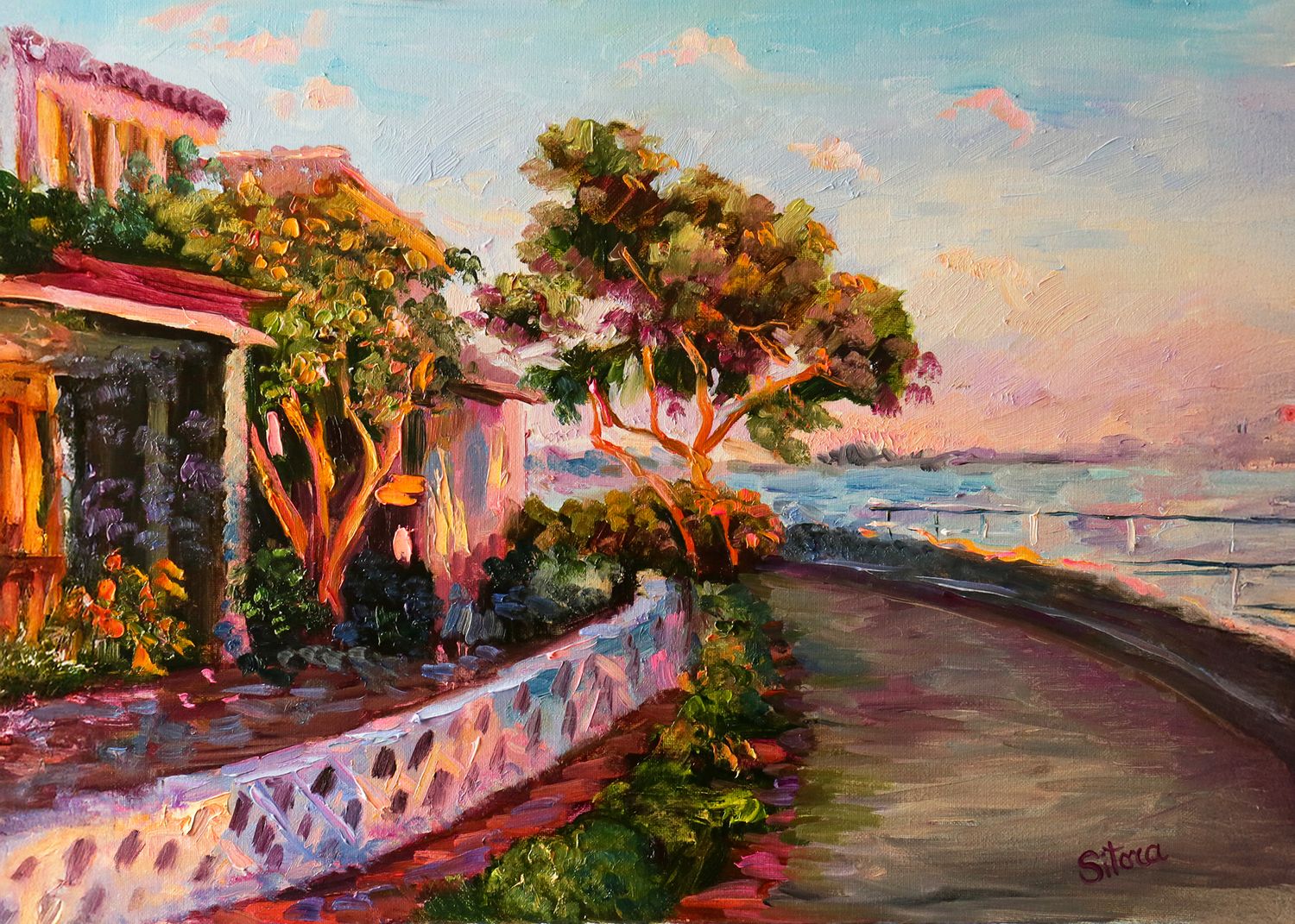 "Sunset Stroll by the Bay" Balboa Island CA