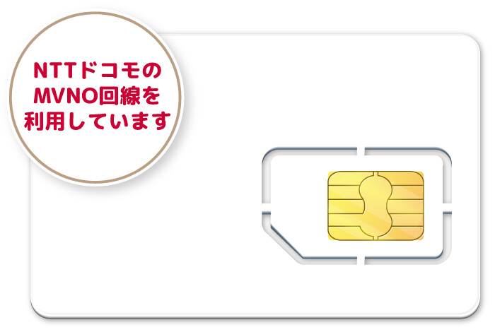 日本国内用SIMカード (音声＋SMS＋データ通信) *NTTドコモ網対応