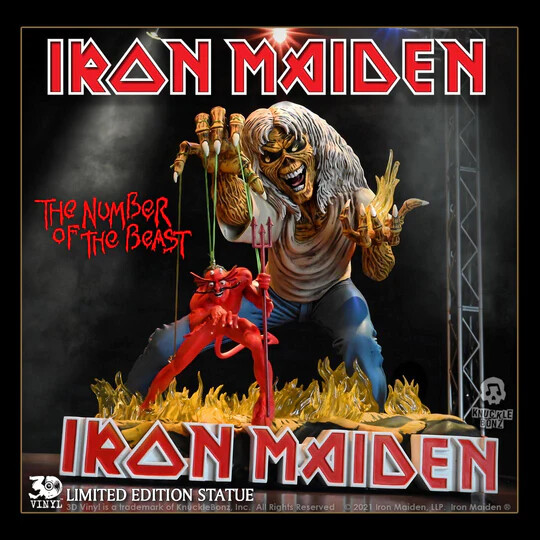 Iron Maiden-Number of the Beast KnuckleBonz Statue (A PEDIDO)